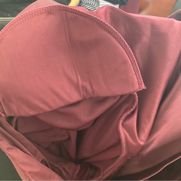 Adrianna Pepell Long Sleeve Velvet Tuxedo Faux Wrap Dress size 18W in Maroon - Picture 10 of 13